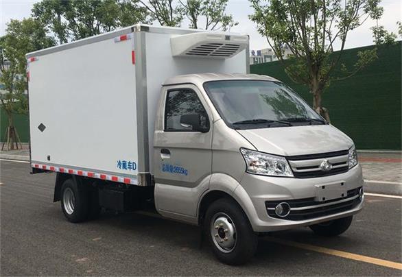國六長安汽油藍(lán)牌3.5米冷藏車